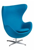 Fotel Jajo kaszmir niebieski jasny 43 Premium - d2design